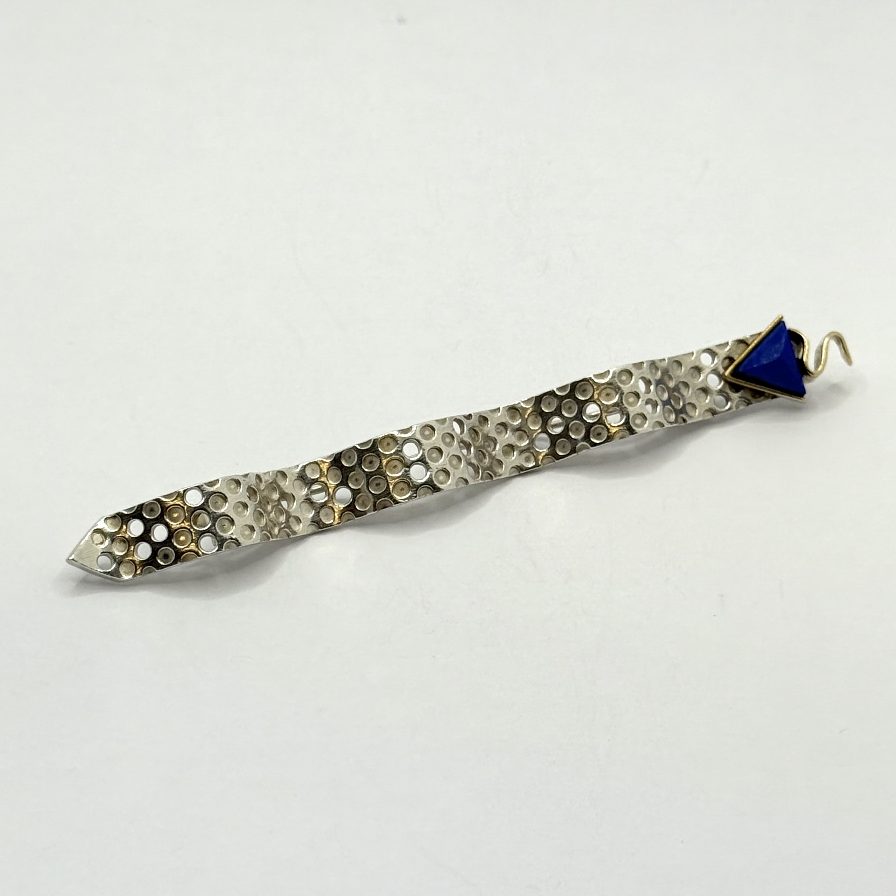 925/Ag 585/Au/1 Anstecknadel mit Fbst 13,25gr